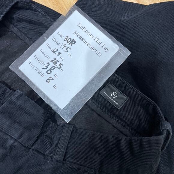 AG Adriano Goldschmied Elvie High Waist Crop Corduroy Trousers Women's 30 - Picture 14 of 14